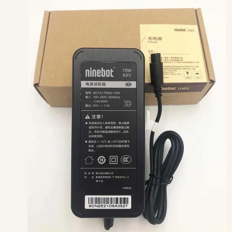 Original Charger for Segway Ninebot Balance Scooter Mini  Mini S Mini Pro Ninebot S Ninebot S-Pro 63V 70W