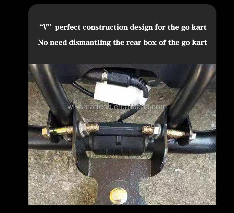 Rear Go Kart Trailer Pro Suitable For Ninebot Go Kart With Steering Wheel And Footrest Length Extendable